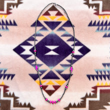 Load image into Gallery viewer, Pink Lightning Silver Pearl Necklace