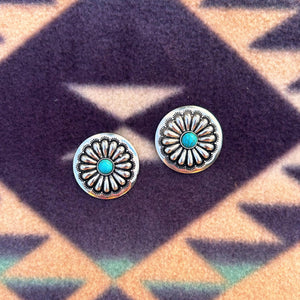 Branson Silver Stud Earrings