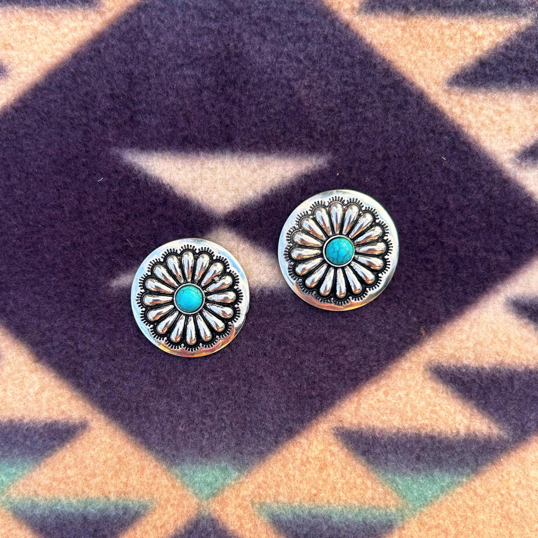 Branson Silver Stud Earrings