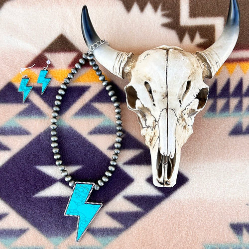 Lightning Strikes Bolt Necklace