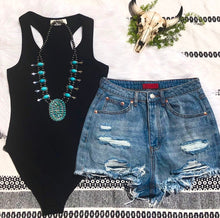Load image into Gallery viewer, Black Racerback Bodysuit