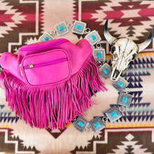 Load image into Gallery viewer, Pink Fringe Fanny Pack