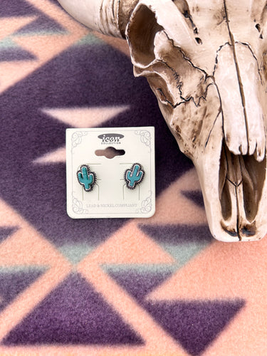 Cactus Stud Earrings