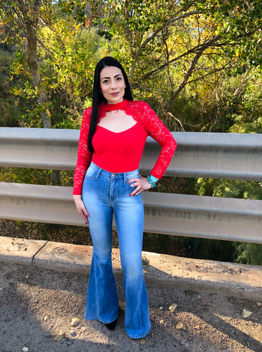 Smokeshow Red Lace Bodysuit