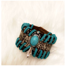 Load image into Gallery viewer, Squash Leather Cuff Bracelet