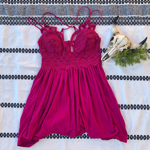 Magenta Bralette Top