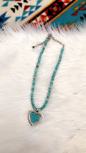 Load image into Gallery viewer, Heart Like Mine Turquoise Necklace