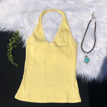 Load image into Gallery viewer, Yellow Halter Top