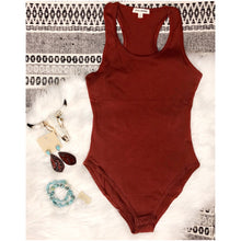 Load image into Gallery viewer, Rust Racerback Bodysuit