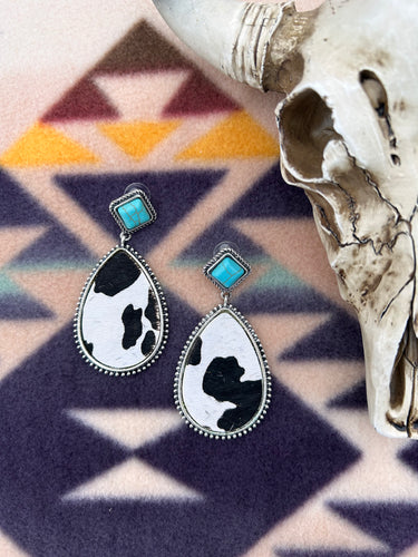 Pueblo Cowhide Earrings