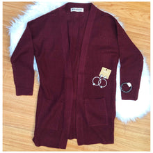 Load image into Gallery viewer, Wine Me Sweater Cardigan