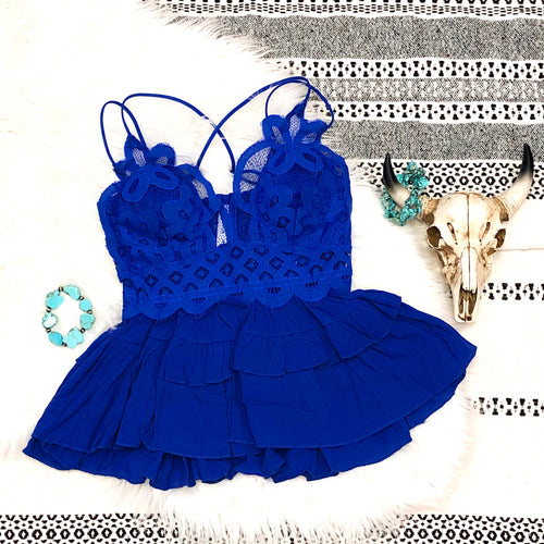 Royal Blue Bralette Top