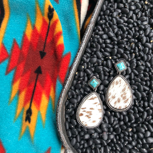 Shea Cowhide Earrings