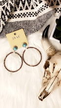 Load image into Gallery viewer, Copper Pearl Hoops