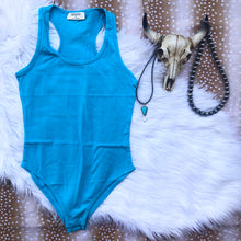 Load image into Gallery viewer, Turquoise Blue Bodysuit