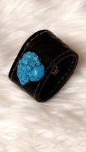 Load image into Gallery viewer, Black Leather Cuff Bracelet