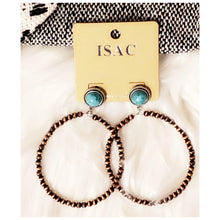 Load image into Gallery viewer, Copper Pearl Hoops