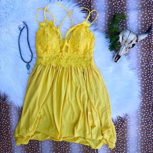 Amarillo Lace Bralette Top