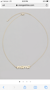 Gold Mama Necklace