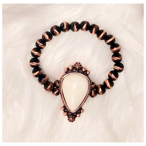 Penny Lane Copper & Ivory Bracelet