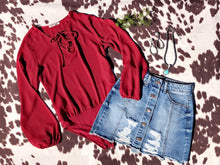 Load image into Gallery viewer, Remington Red Long Sleeve Bodysuit