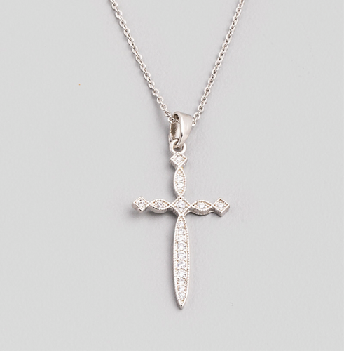 Silver Cross Necklace