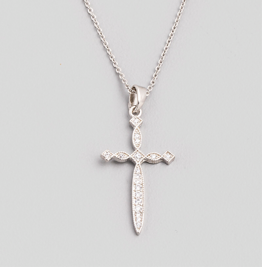 Silver Cross Necklace