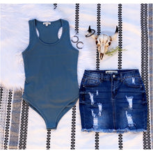 Load image into Gallery viewer, Slate Blue Bodysuit