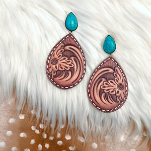 Sugar Land Leather Earrings