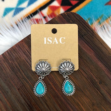 Load image into Gallery viewer, June Turquoise Concho Earrings