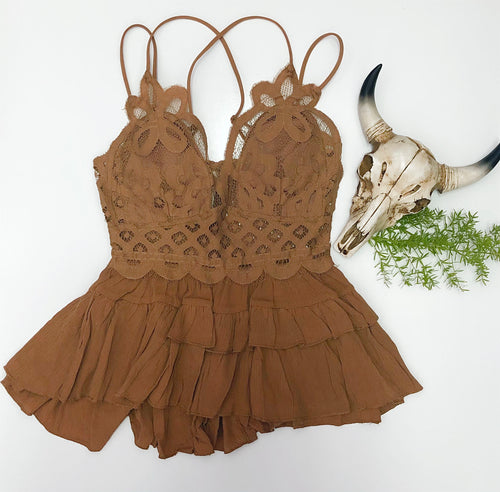 Bralette Top in mocha