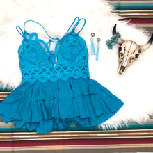 Load image into Gallery viewer, Turquoise Bralette Top