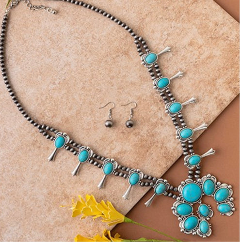 Raquel Squash Blossom Necklace