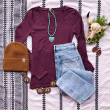 Load image into Gallery viewer, Deep Lavender Long Sleeve Tee
