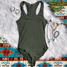Load image into Gallery viewer, Olive Racerback Bodysuit