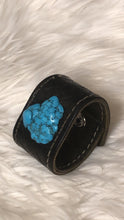 Load image into Gallery viewer, Black Leather Cuff Bracelet