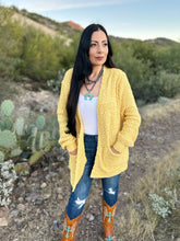 Load image into Gallery viewer, Yellow Cozy Cardigan