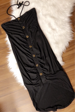Load image into Gallery viewer, Dakota Black Halter Dress