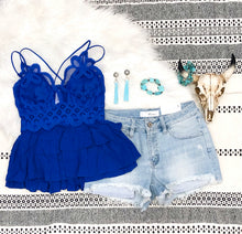 Load image into Gallery viewer, Royal Blue Bralette Top