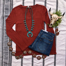 Load image into Gallery viewer, Rust Long Sleeve Tee