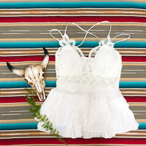 White Bralette Top