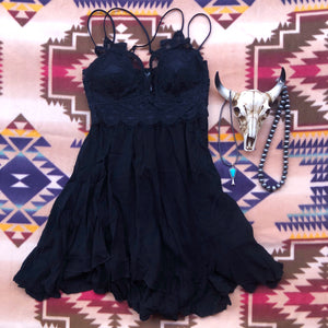Black Bralette Top Dress