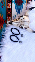 Load image into Gallery viewer, Lane Black Beaded Earrings