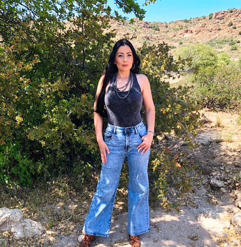 Baylor 90s Denim Wide Leg Jeans