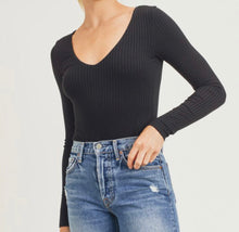 Load image into Gallery viewer, Abilene Black Bodysuit
