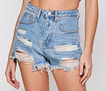 Load image into Gallery viewer, Abilene High Rise Denim Shorts