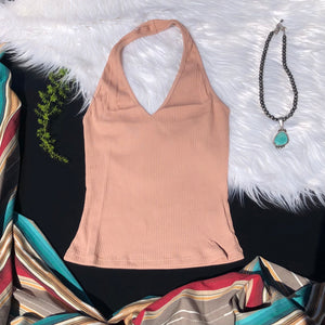 Stetson Halter Top in Nude