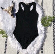 Load image into Gallery viewer, Black Racerback Bodysuit