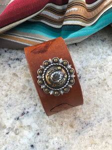 Wild Horses Leather Cuff Bracelet
