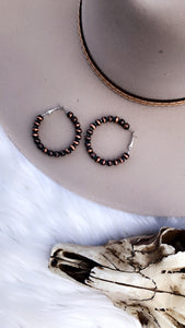Copperhead Road Pearl Hoop Earrings